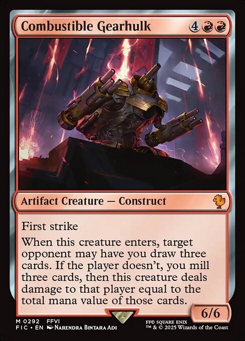 Combustible Gearhulk 292 M Normal FIC MTG NM