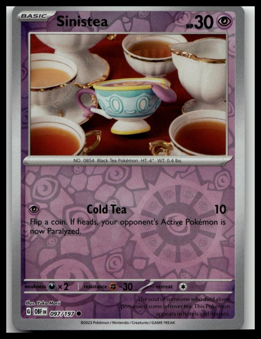 SV03: Obsidian Flames #097/197 Sinistea Reverse Holo