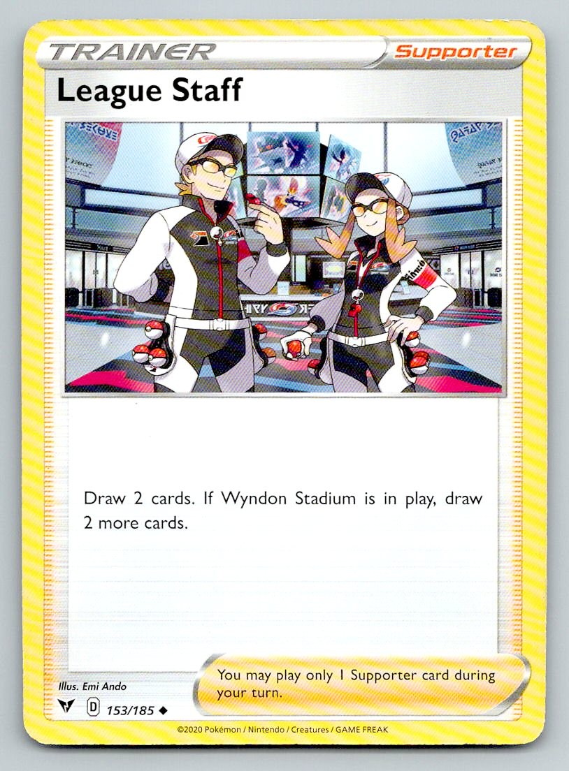 Pokemon League Staff Vivid Voltage VIV UC 153/185 LP