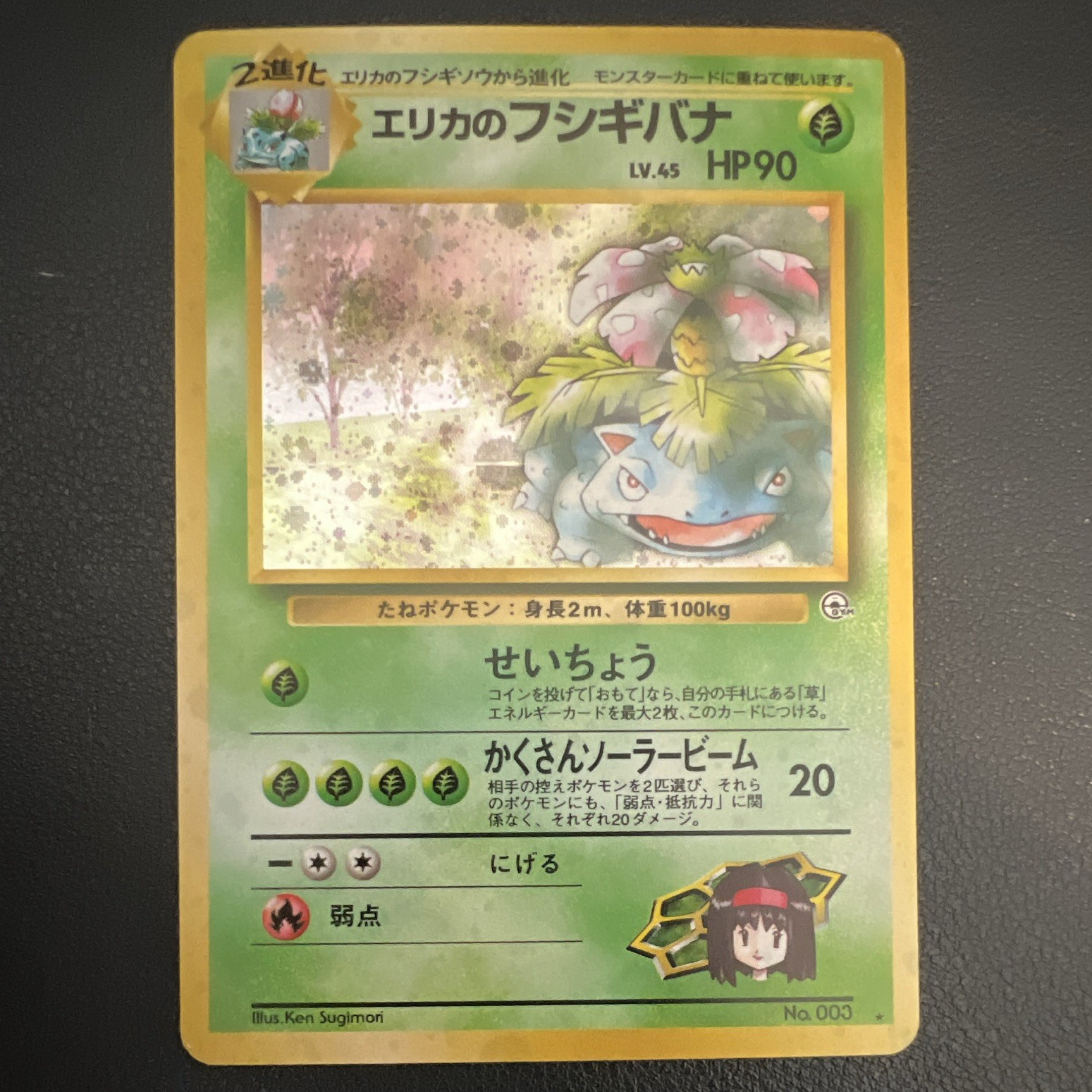 The Pokémon Company Pokémon TCG Erika’s Venusaur Holo Rare JP No.003 HP90