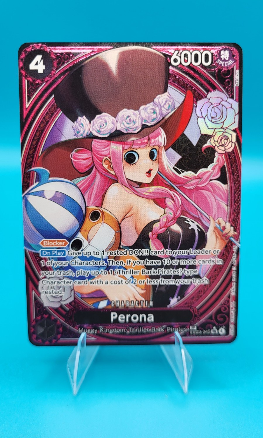 Bandai One Piece Card Game Perona EB03-045 SP Special Foil 6000 English