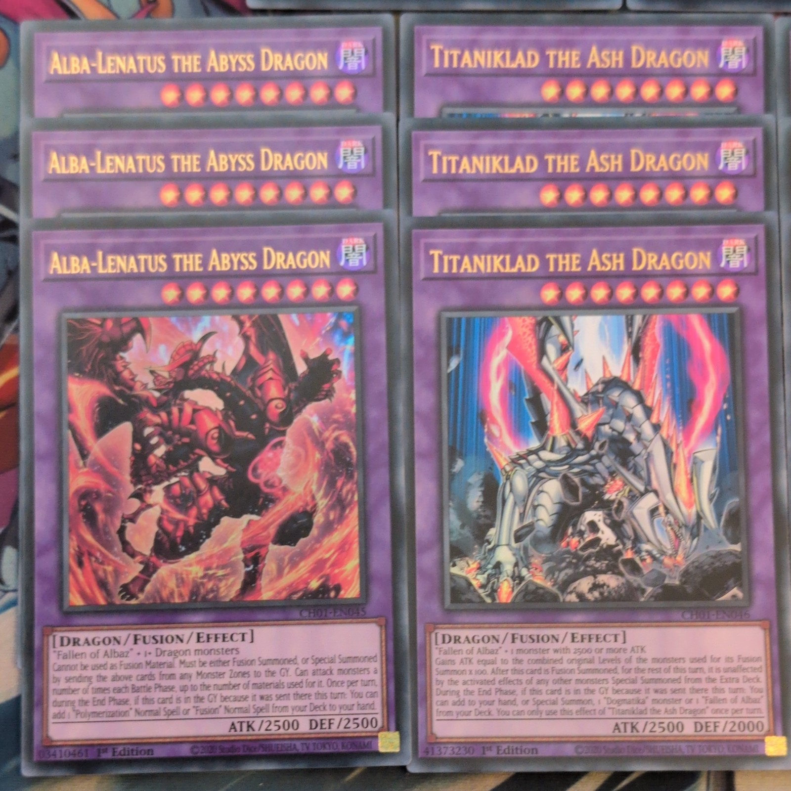 3 x Super Polymerization CH01-EN033 & 12cd CH01 Ultra Fusion Dragon bundle Mint