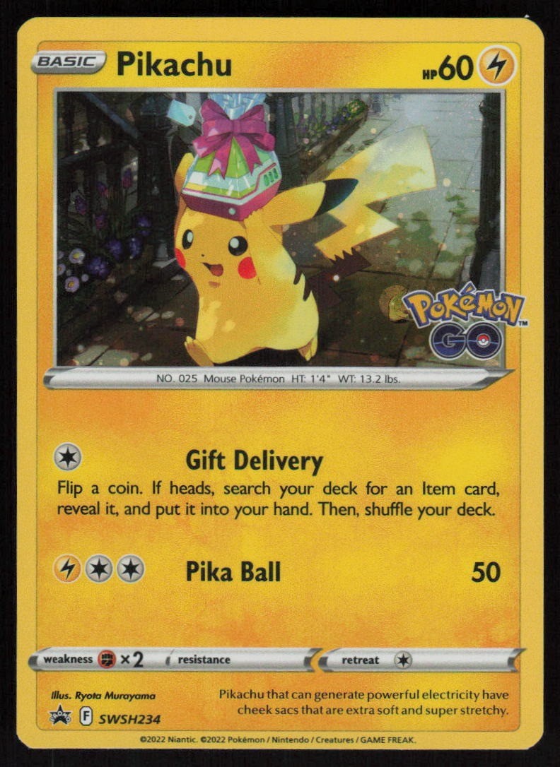 Pikachu SWSH234 Holo Sword & Shield Promo Pokemon TCG Near Mint
