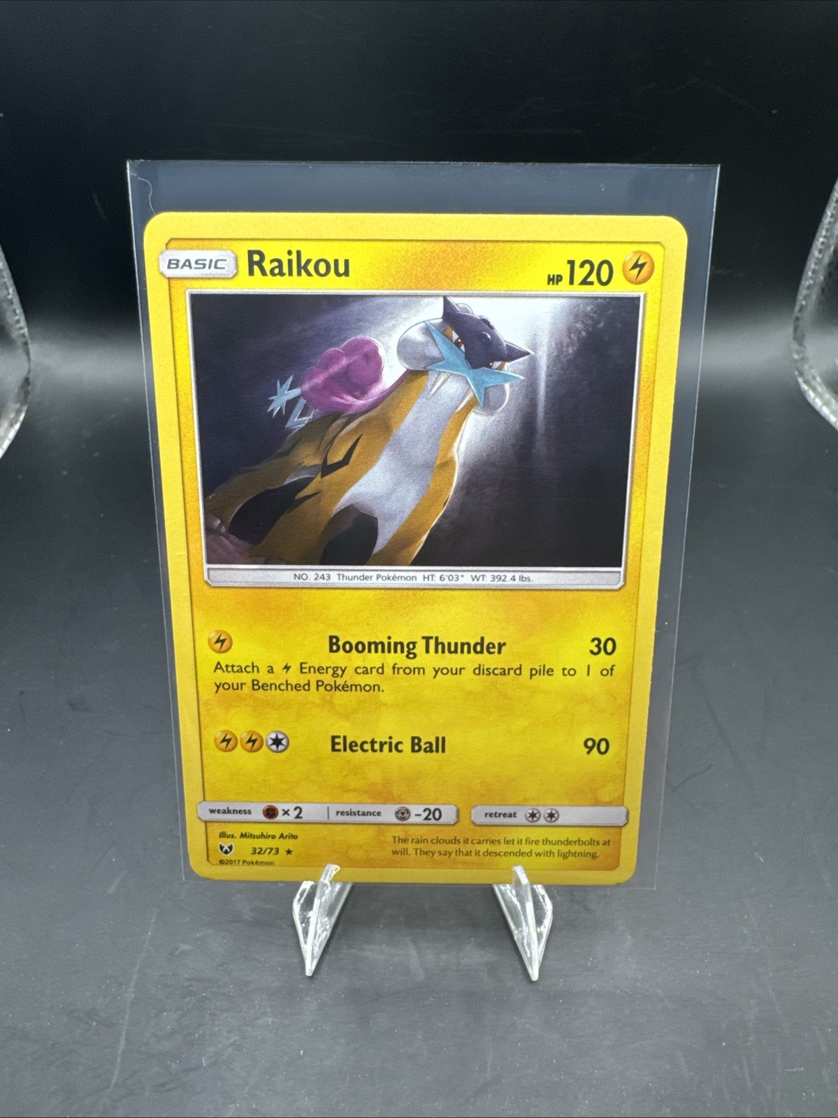 Raikou 32/73 Holo Rare Pokémon 2017 Shining Legends | LP