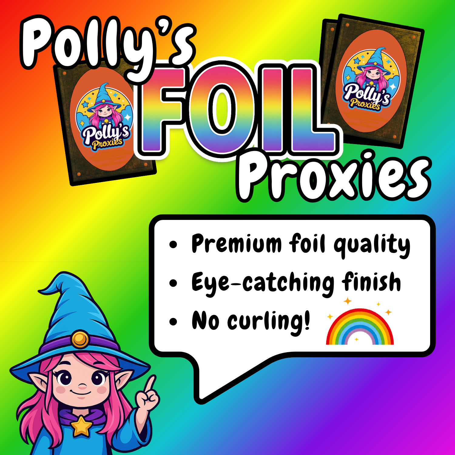 Enlightened Tutor FOIL Proxy Card with Custom Illustrated Art Design