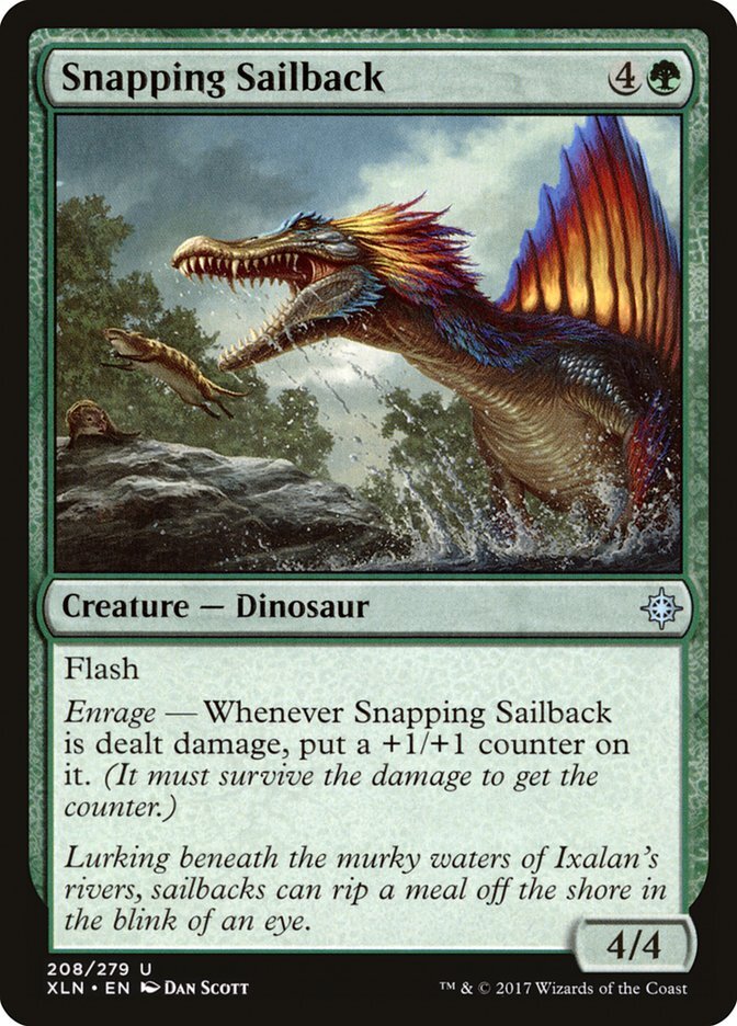 MTG Magic the Gathering Snapping Sailback (208/317) Ixalan LP