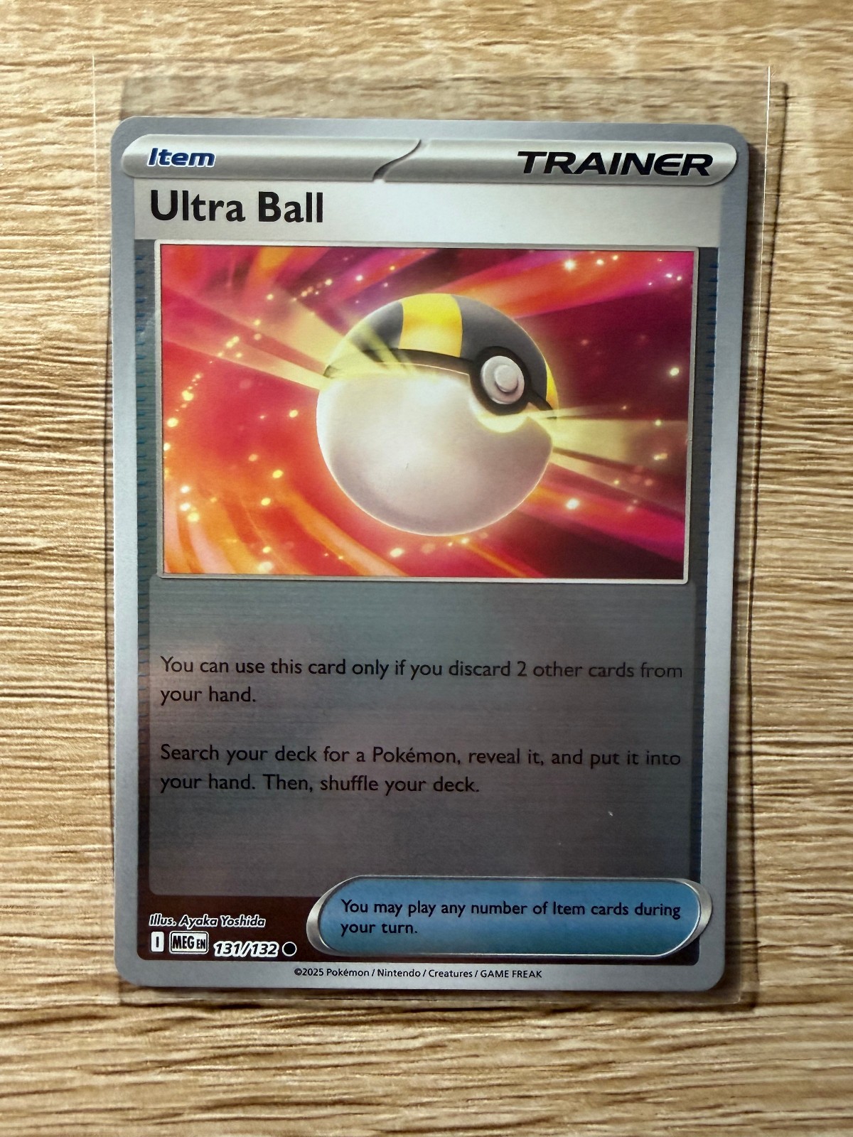Pokemon Ultra Ball 131/132 Me01: Mega Evolution Reverse Holo. Free Shipping!!!