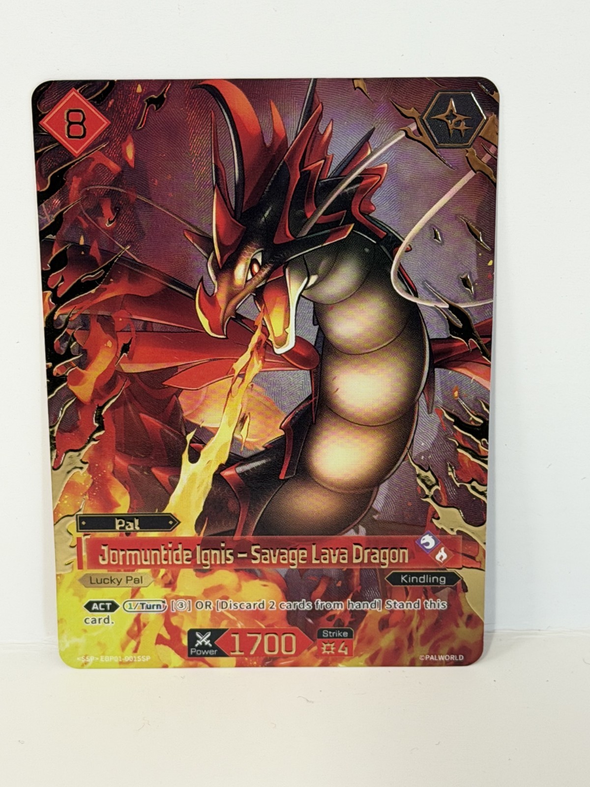 Palworld Official Card Game Jormuntide Ignis – Savage Lava Dragon SSP