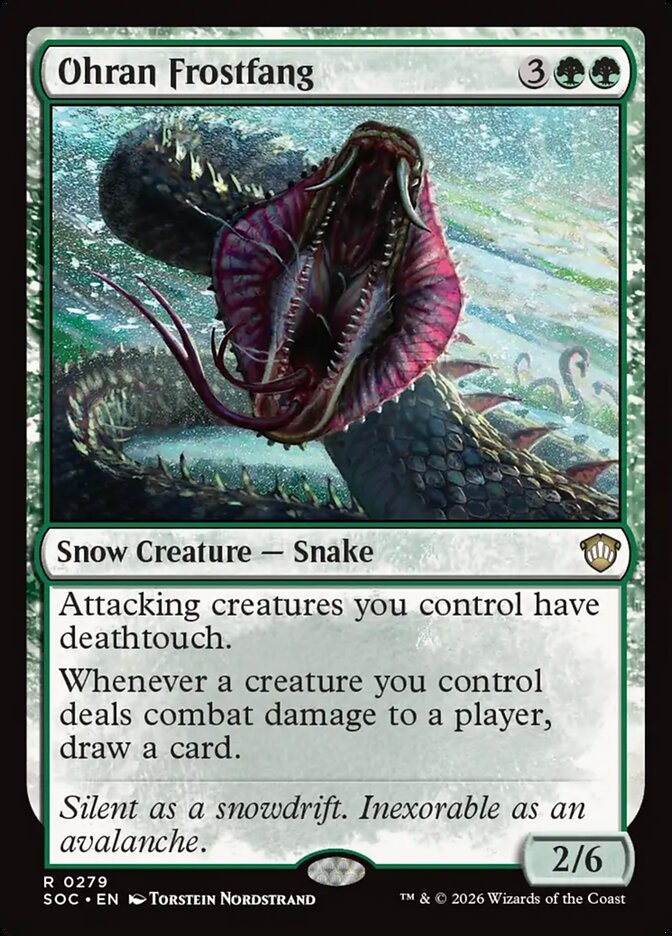 Ohran Frostfang 279 NM Secrets of Strixhaven Commander MTG WP