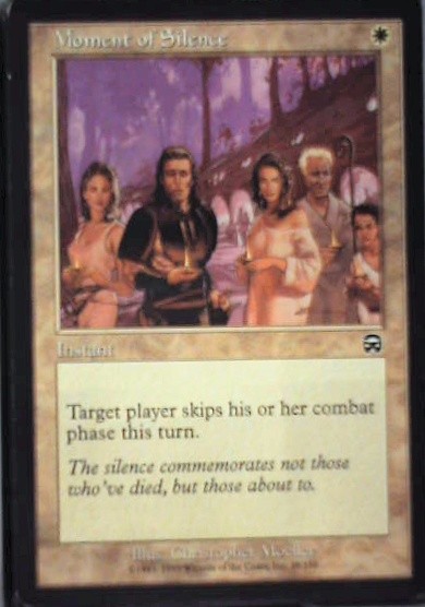 Moment of Silence – Mercadian Masques: #28, Magic: The Gathering Lp C330