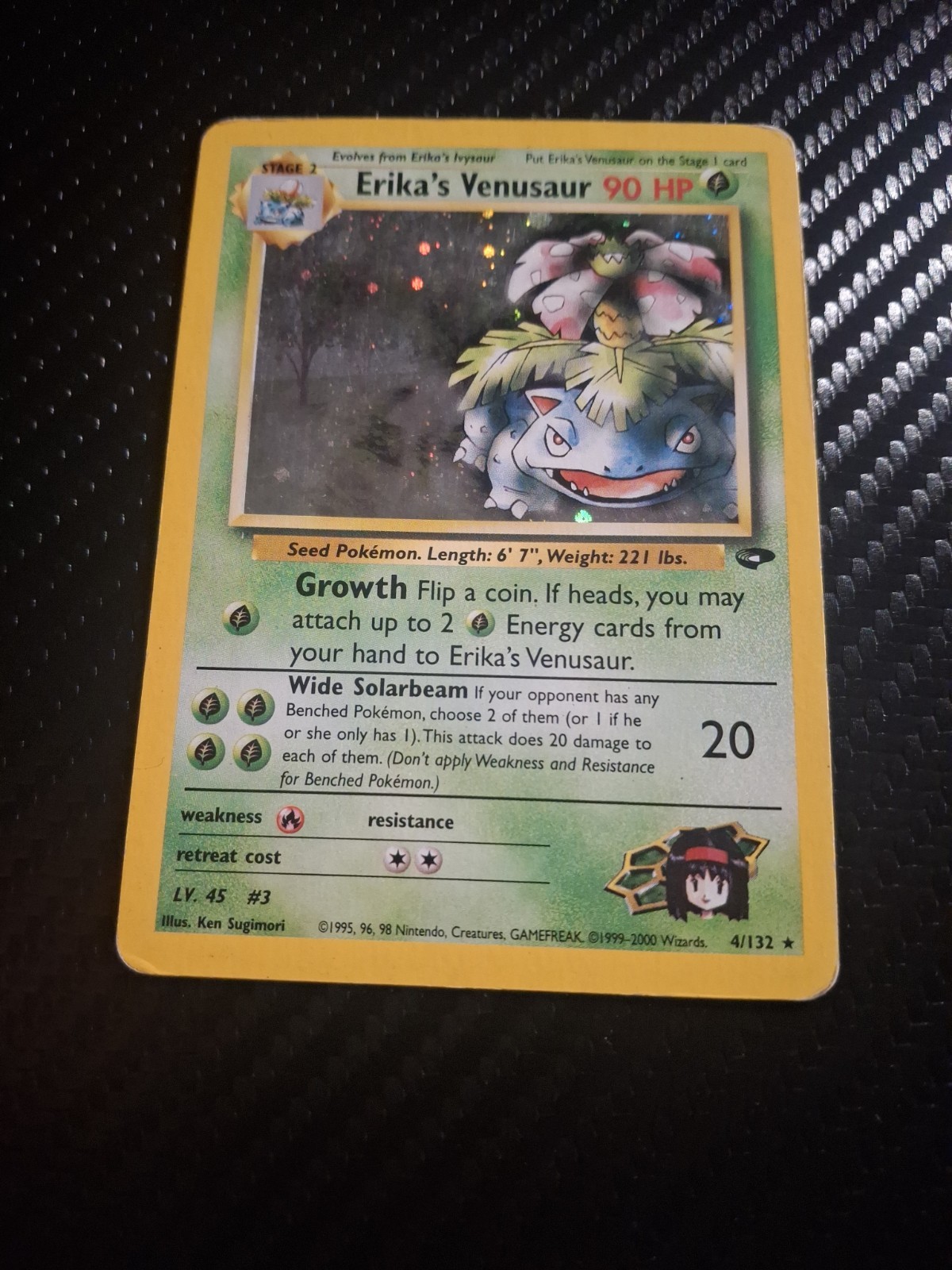 Erika’s Venusaur 4/132 Gym Challenge Holo