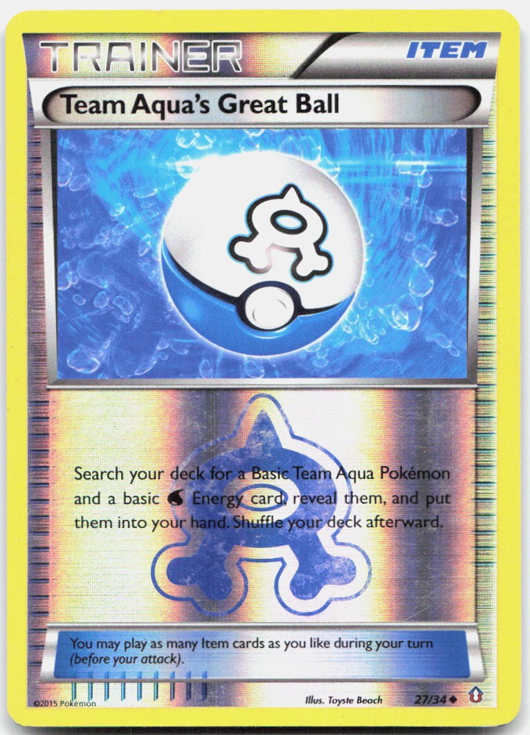 Team Aqua’s Great Ball DCR 27/34 Reverse Holo LP