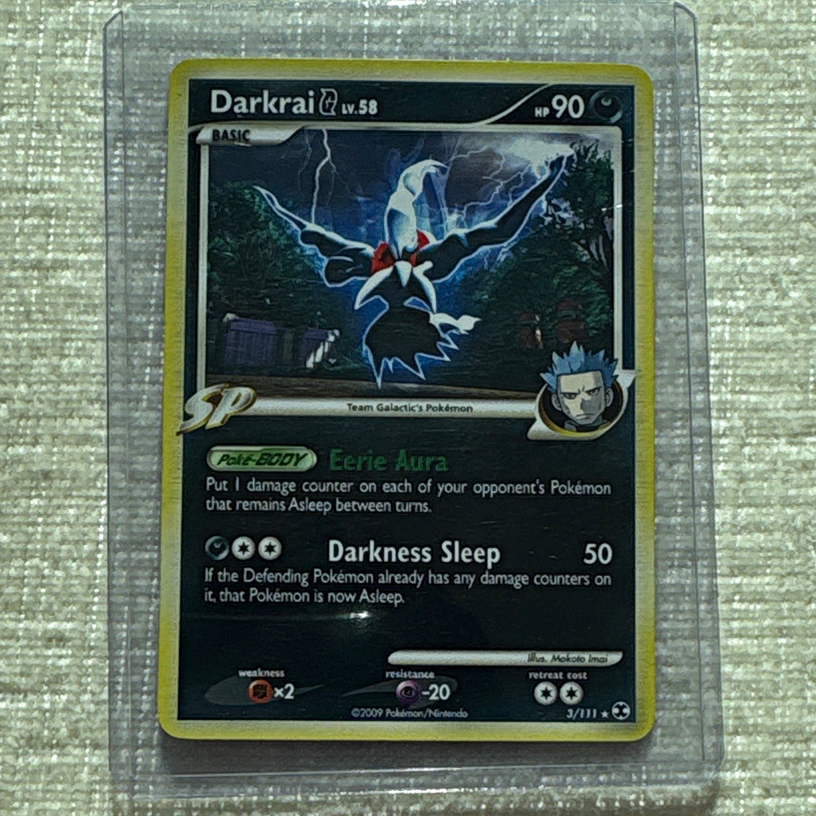 Nintendo Pokemon TCG Darkrai G SP Rising Rivals 3/111 Reverse Holo Rare 2009