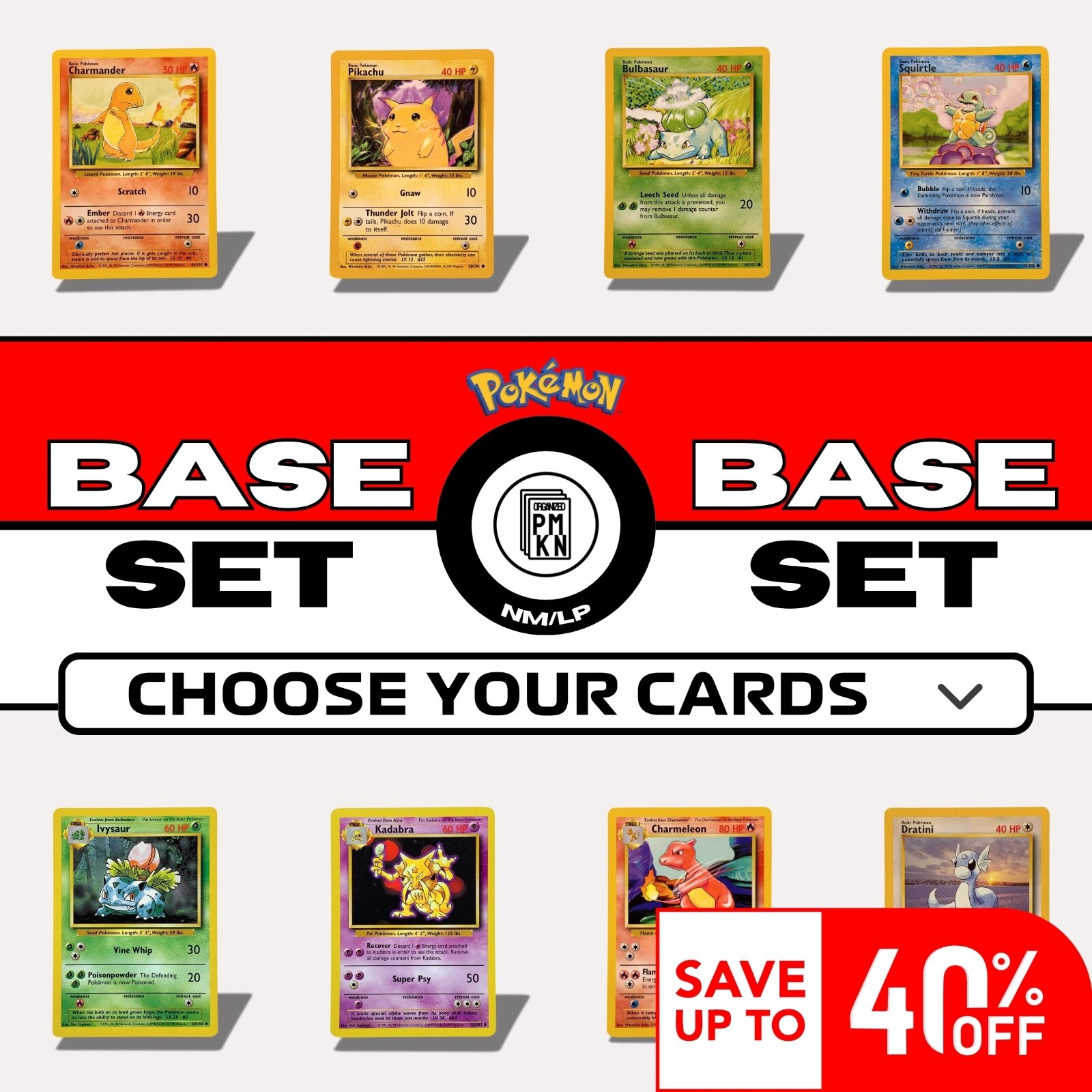 1999 Pokemon Base Set: Choose Your Card!