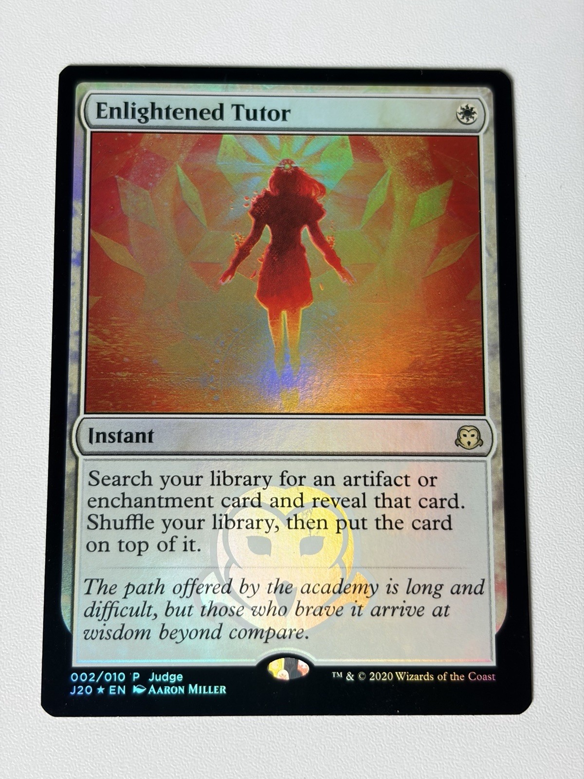 Enlightened tutor – Foil – English – MTG Judge promo – NM-LP