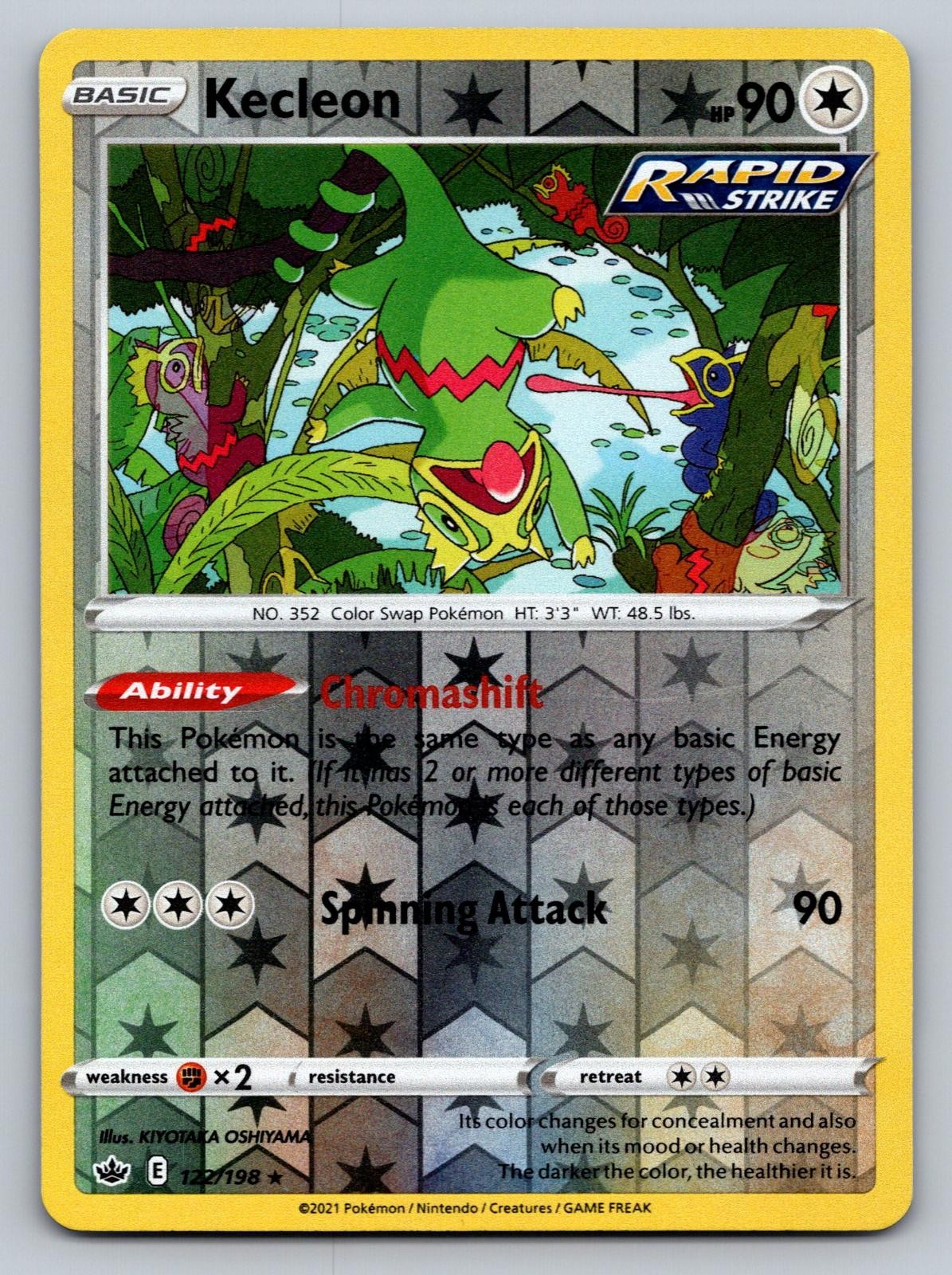 Kecleon 122/198 Rare Chilling Reign Pokemon Reverse Holo Near Mint