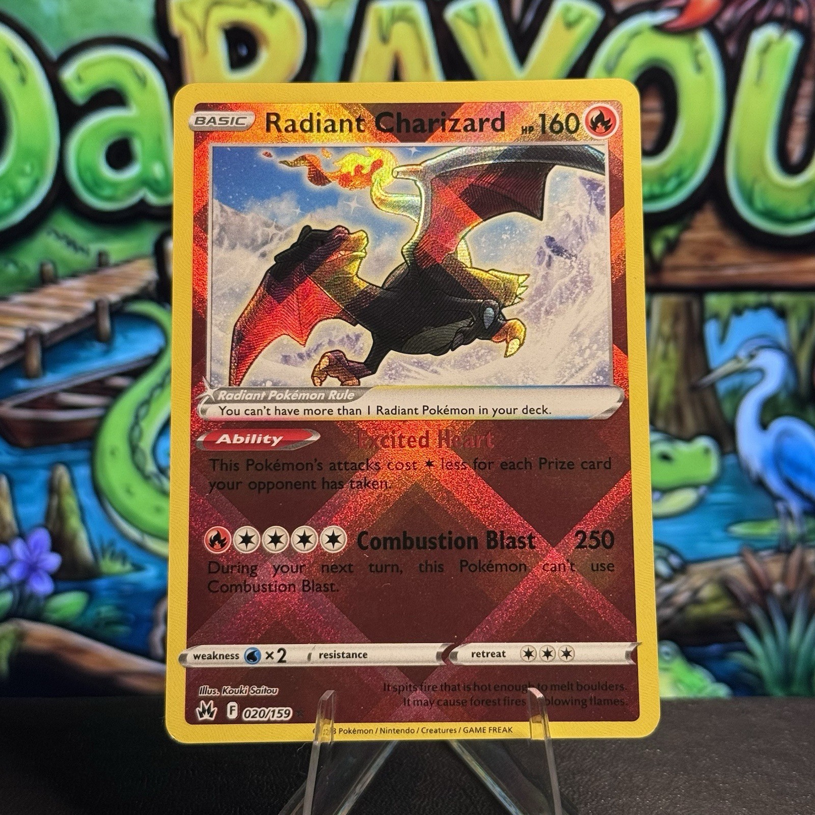 RADIANT CHARIZARD 020/159 RADIANT RARE CROWN ZENITH HOLO NM/M