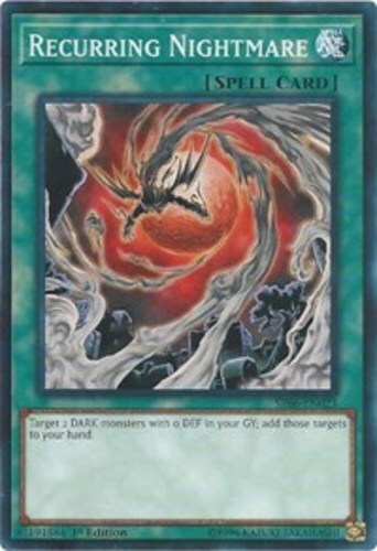 Recurring Nightmare – SR06-EN023 – Common – 1st Edition x3 – Near Mint