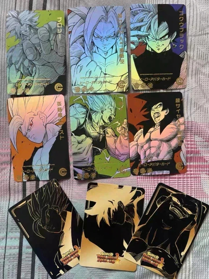 Full Set of 54 Dragon ball Heroes Premium Foil Holo Full Art Character Cards