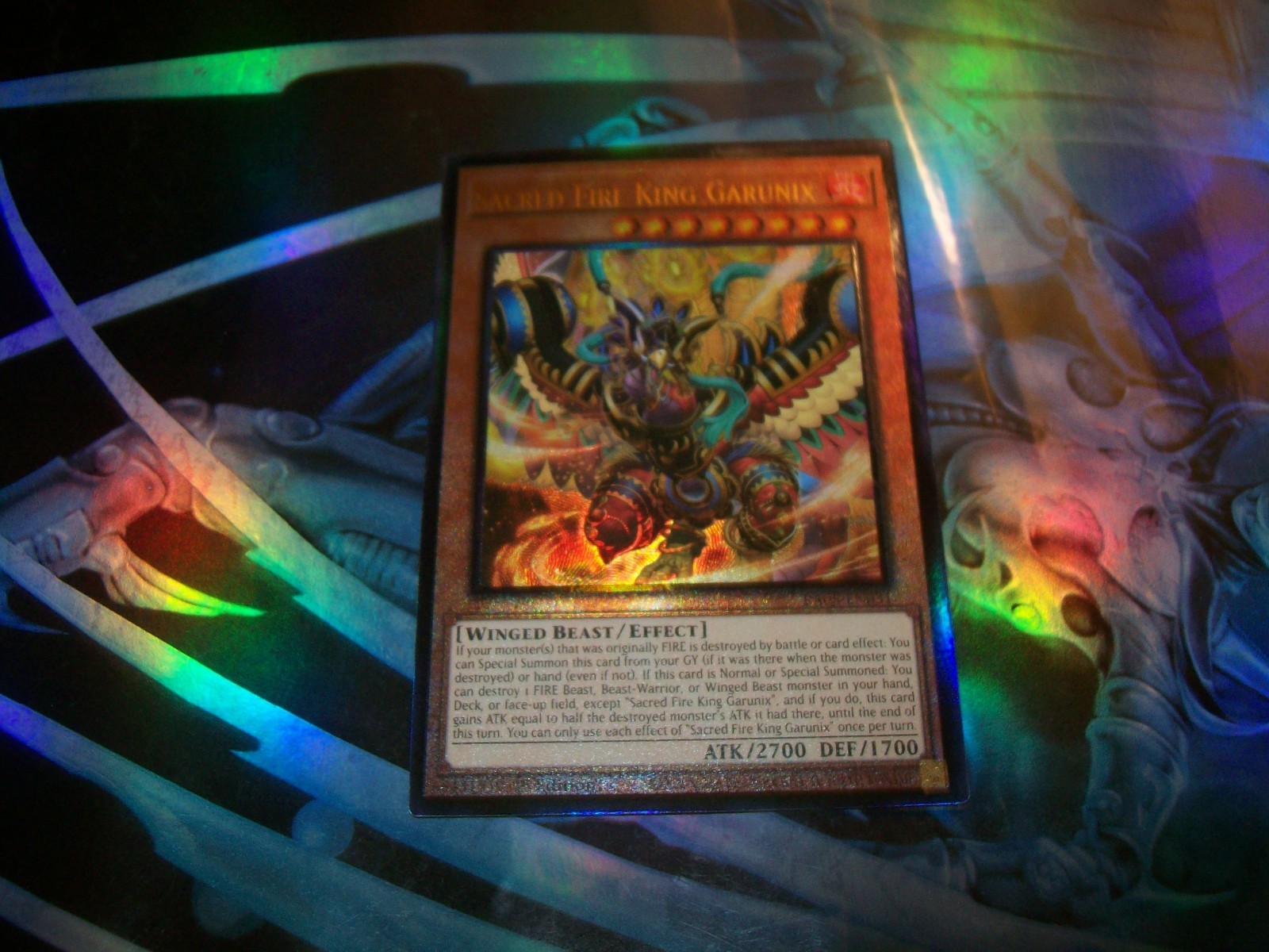 Sacred Fire King Garunix 1st Edition Ultimate Rare RA05-EN031 Yu-Gi-Oh!