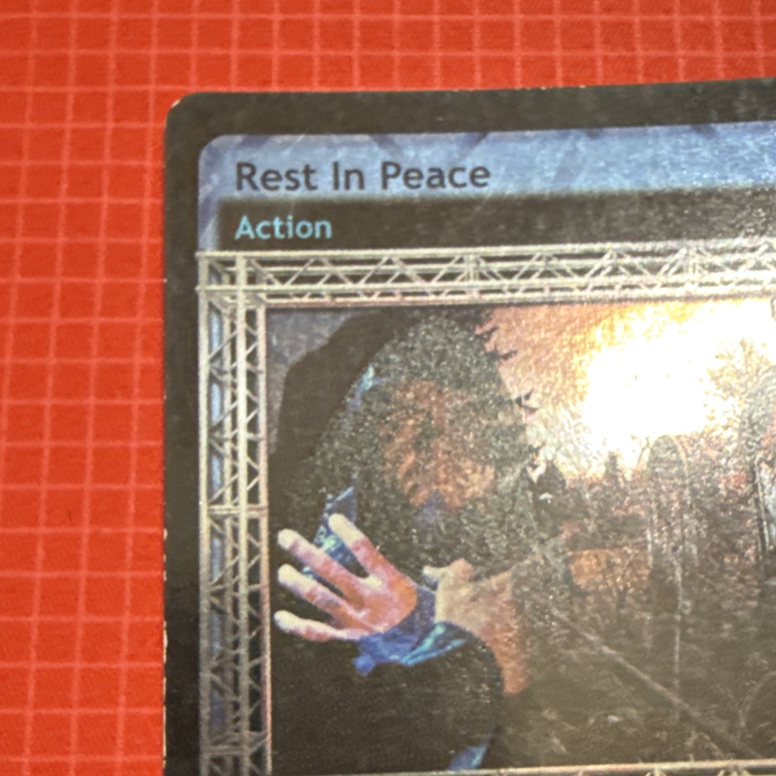 WWE Raw Deal CCG Rest In Peace The Undertaker Action Unique Foil ENG 2001