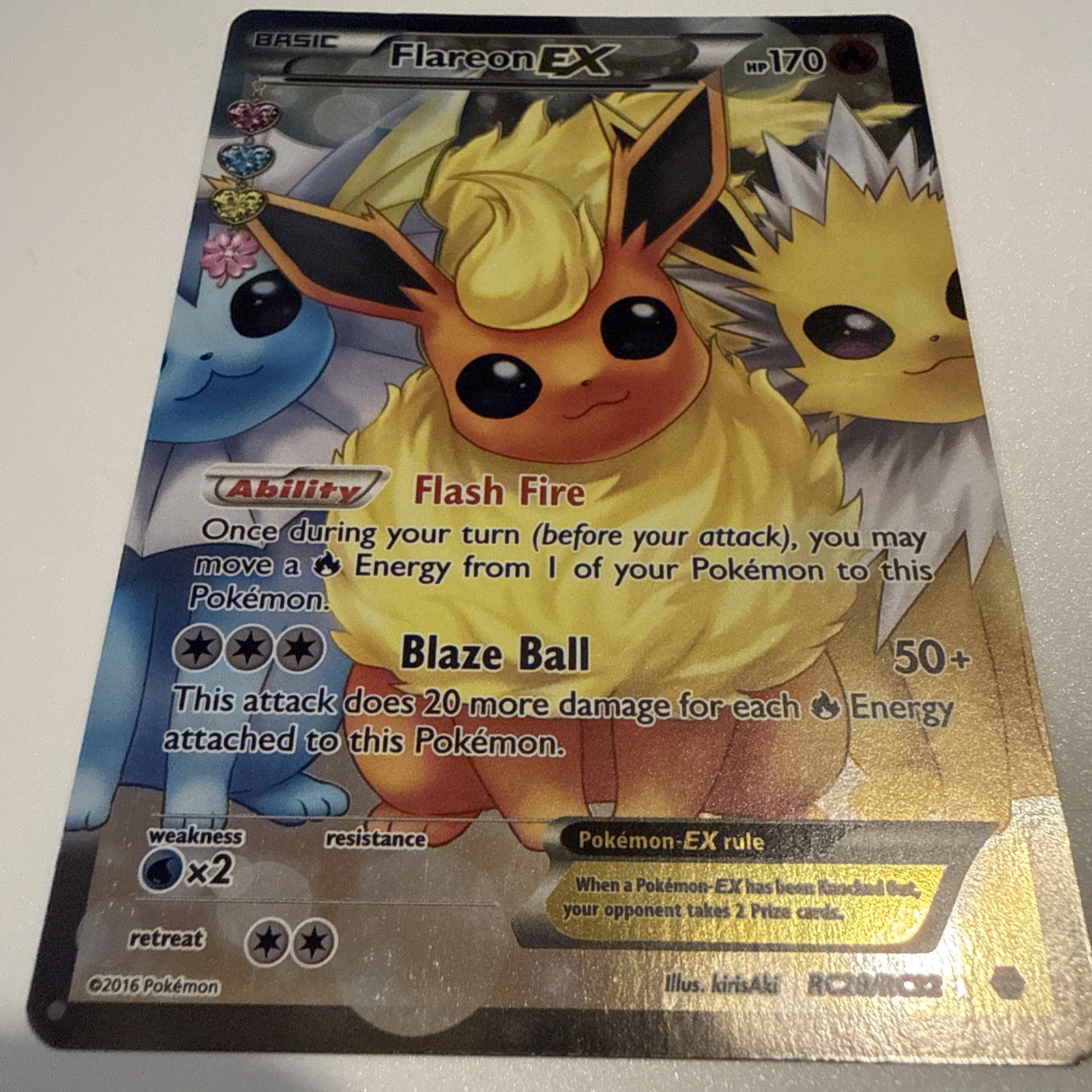 Flareon EX (Full Art) RC28-32 Generations: Radiant Collection Holo