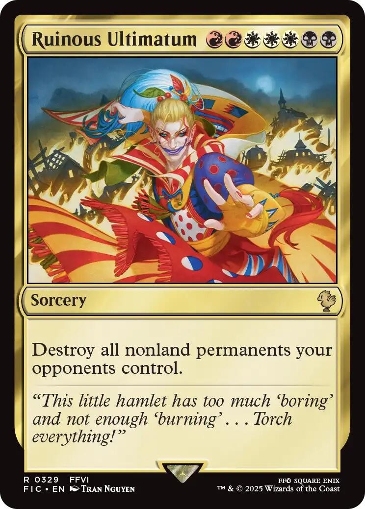 Ruinous Ultimatum – 329 – NM – Commander: FINAL FANTASY