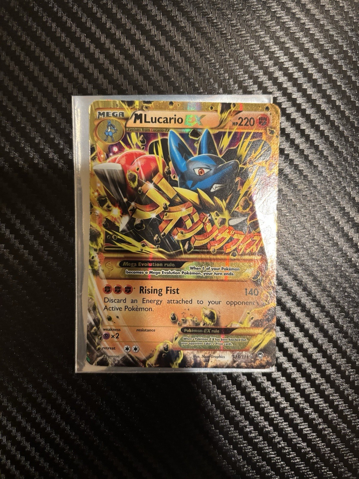 M Lucario EX 113/111 XY Furious Fists Holo Full Art Secret Rare English 220