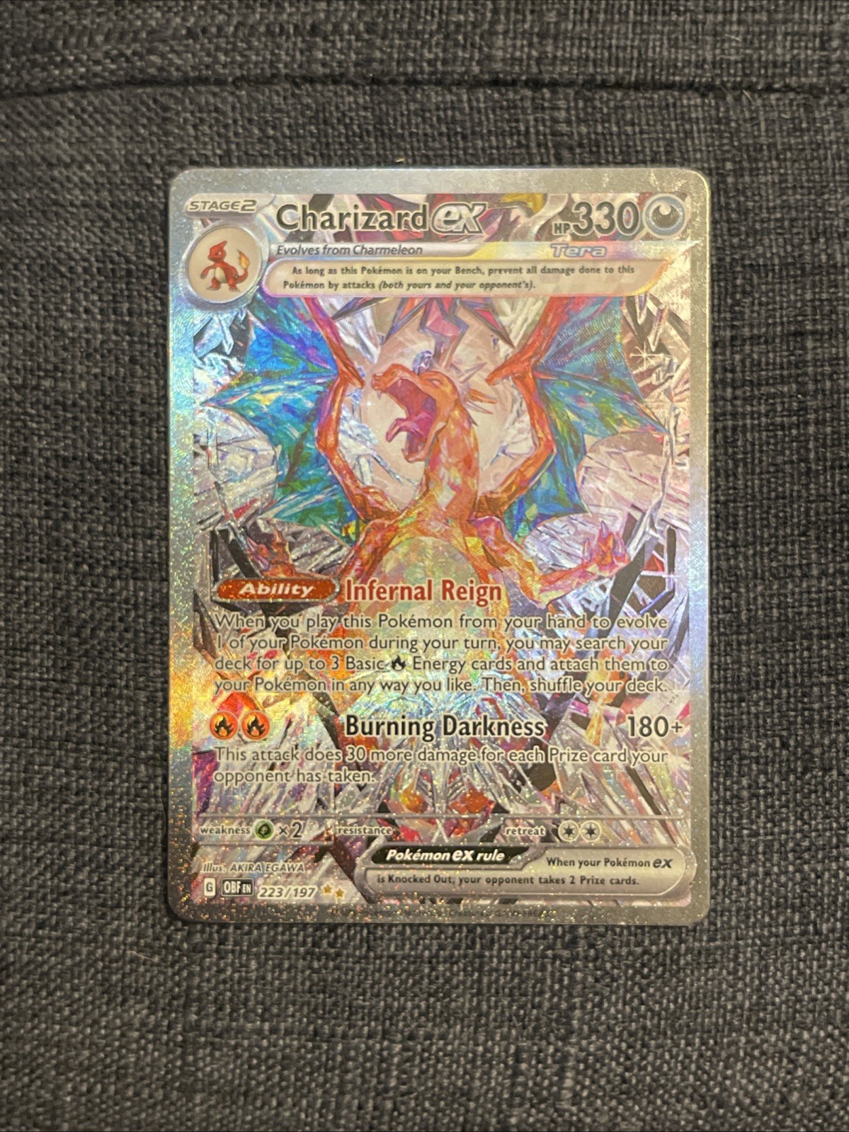 Charizard ex 223/197 SV03: Obsidian Flames Holo NM