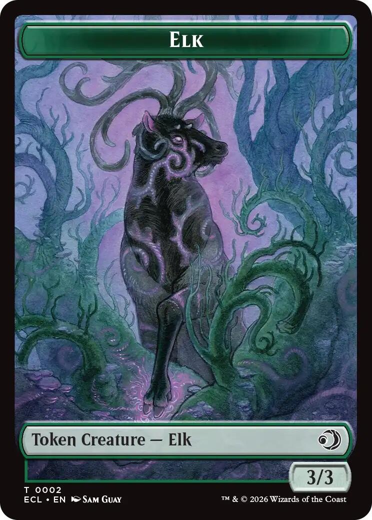 Elk // Mutavault Double-Sided Token NM EN 2 // 11 Lorwyn Eclipsed