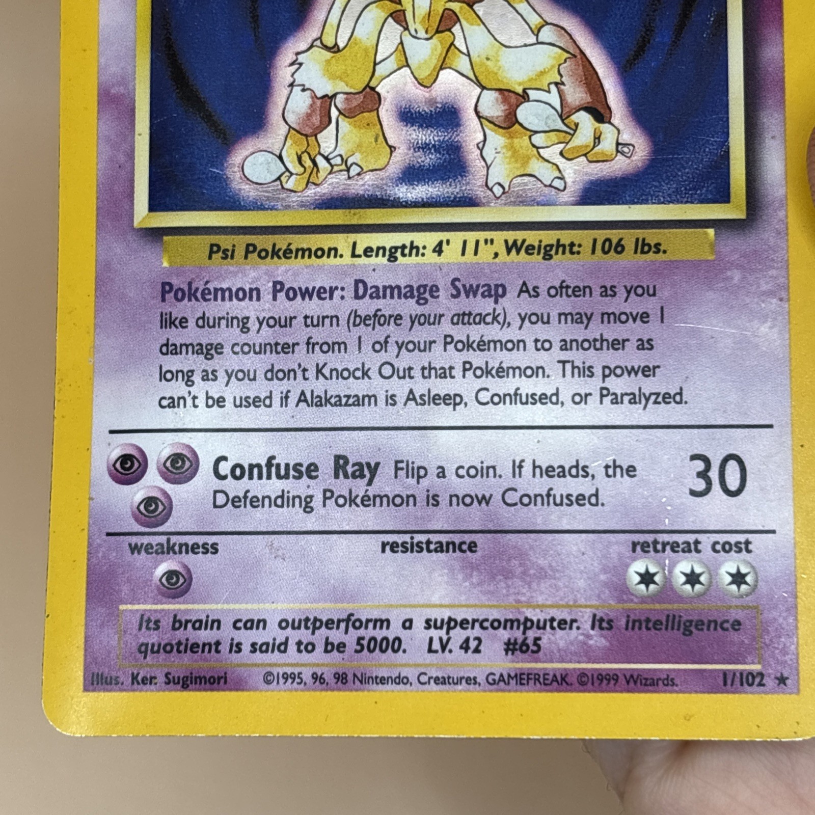 Alakazam 001/102 Base Set Holo HP