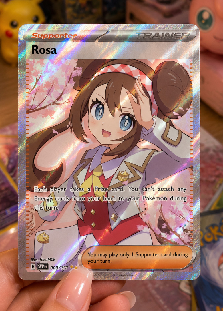 Custom Made: Rosa Trainer Support Custom Card Print Fan Art