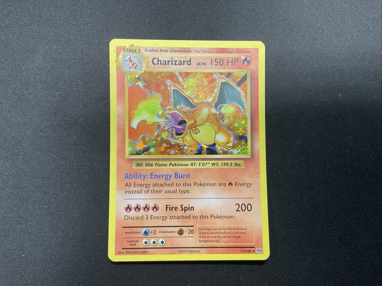 Pokemon XY Evolutions Charizard 11/108 Holo