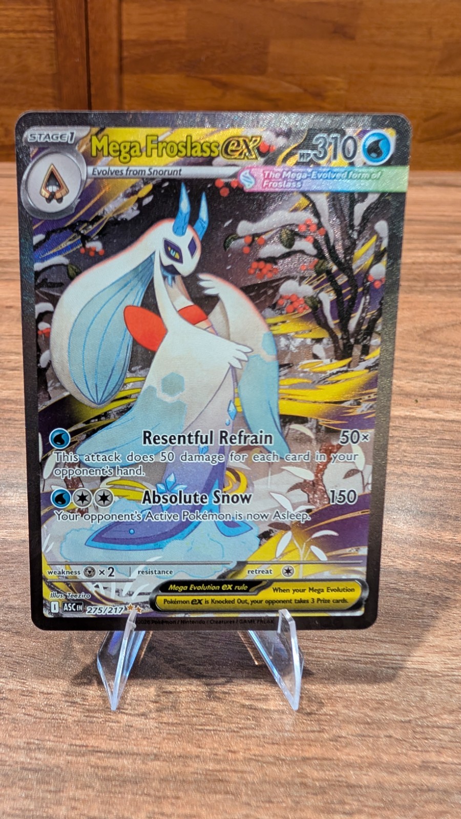 Mega Froslass Ex 275/217 Ascended Heroes Full Art Ultra Rare