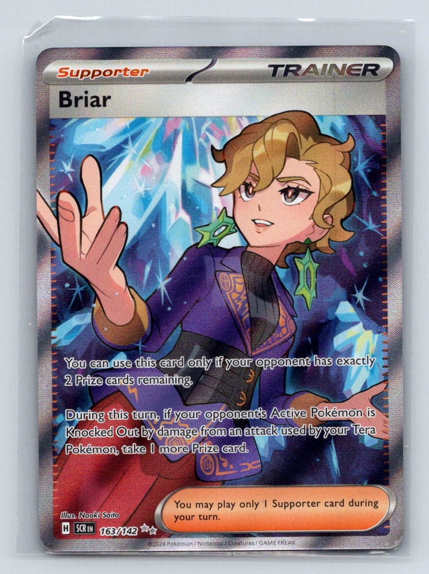 Briar 163/142 Ultra Rare Stellar Crown Pokemon Holo Near Mint