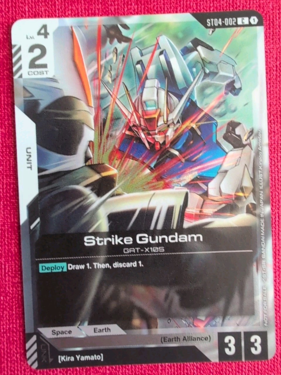 Tournament Promo Alt Art Foil Gundam Card Game CCG TCG SEED Strike Gundam Holo
