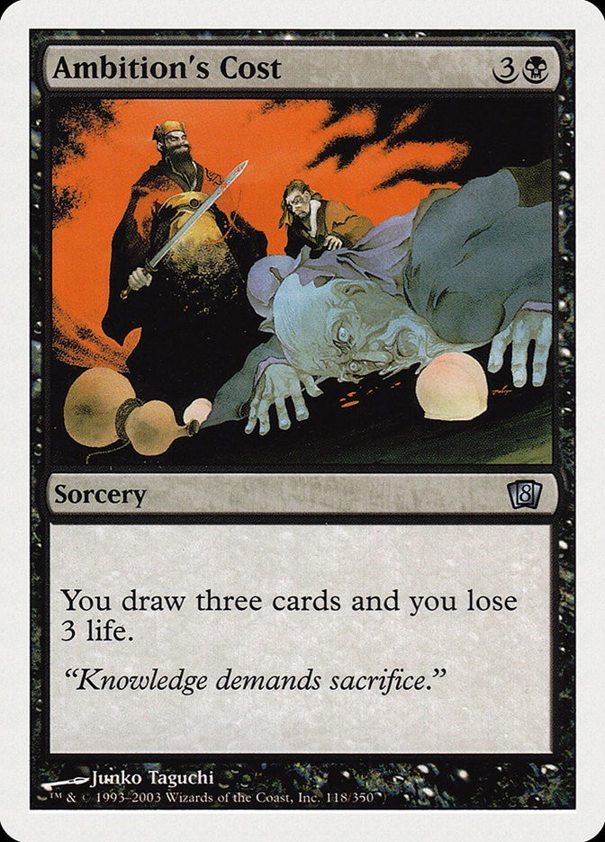Ambition’s Cost 1x MtG Eighth Edition 8th PLAYED