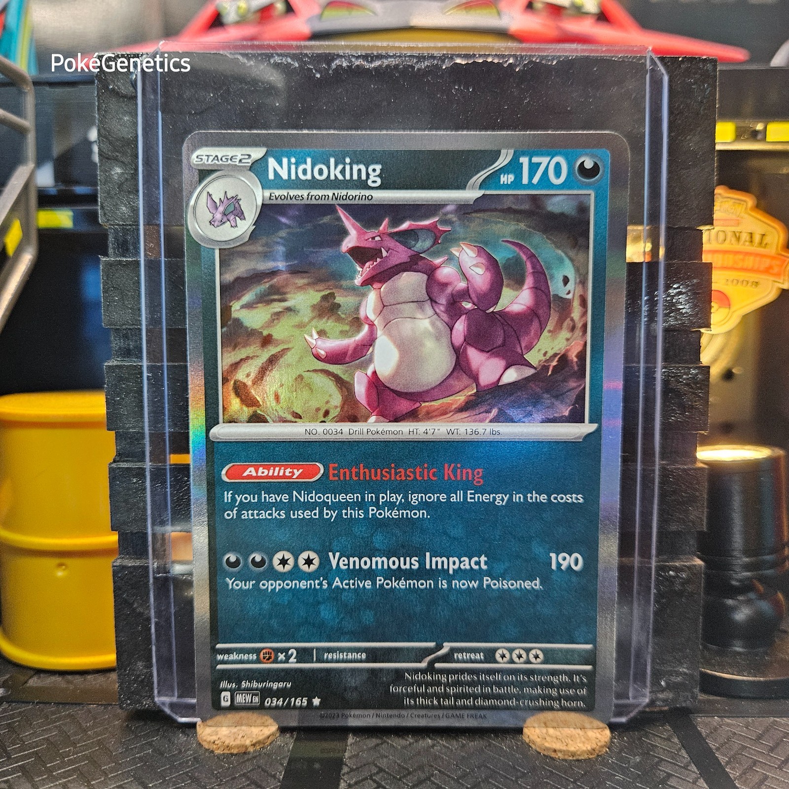 Nidoking 151 Holo Pokémon TCG 034/165 Scarlet & Violet Rare