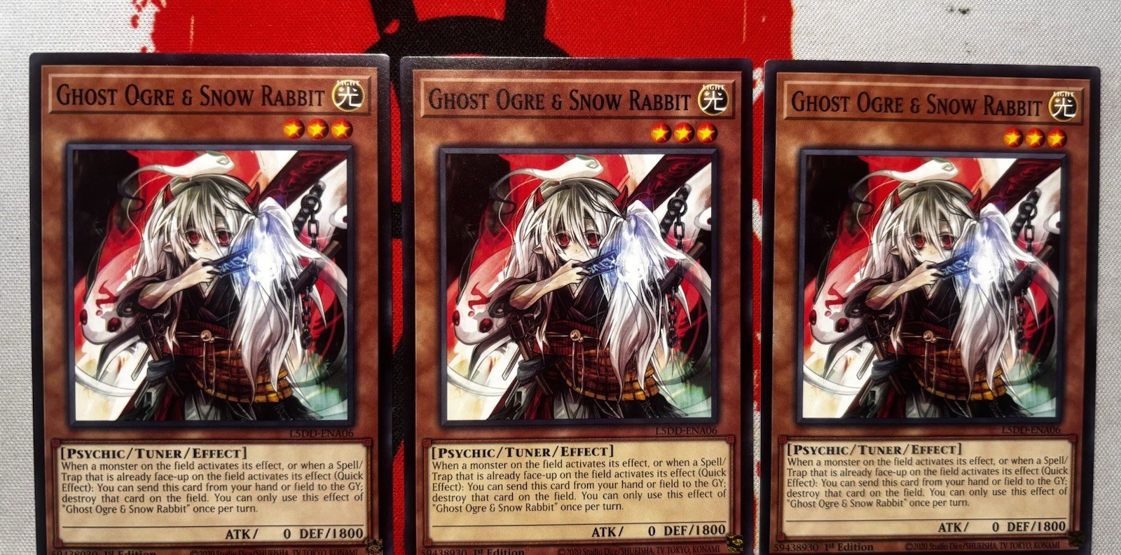 3x Ghost Ogre & Snow Rabbit L5DD Common