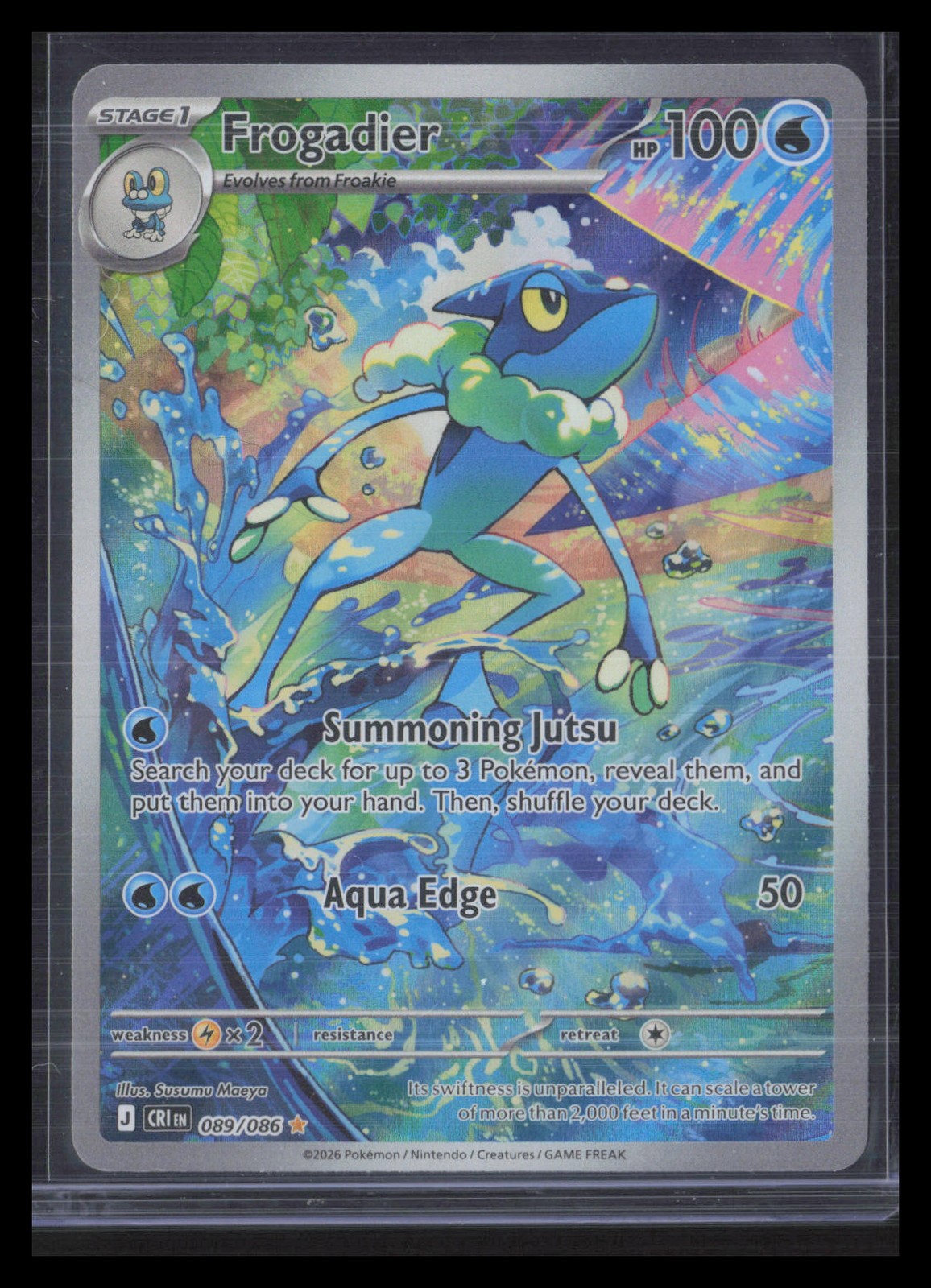 Frogadier #089/086 ME04: Chaos Rising Holo