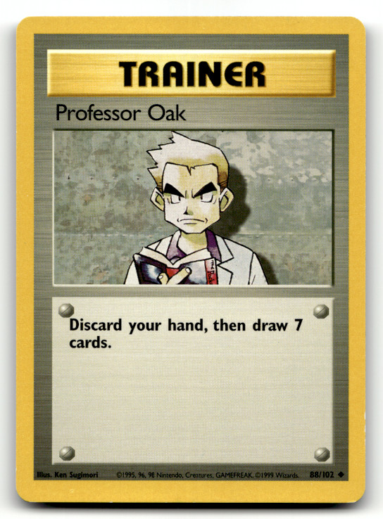 Pokemon TCG – Professor Oak 88/102 – Base Set Wizards of the Coast