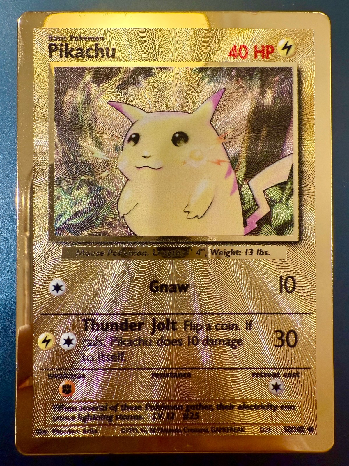 Pikachu Celebrations Metal Card LP 058/102 Promo Pokemon TCG