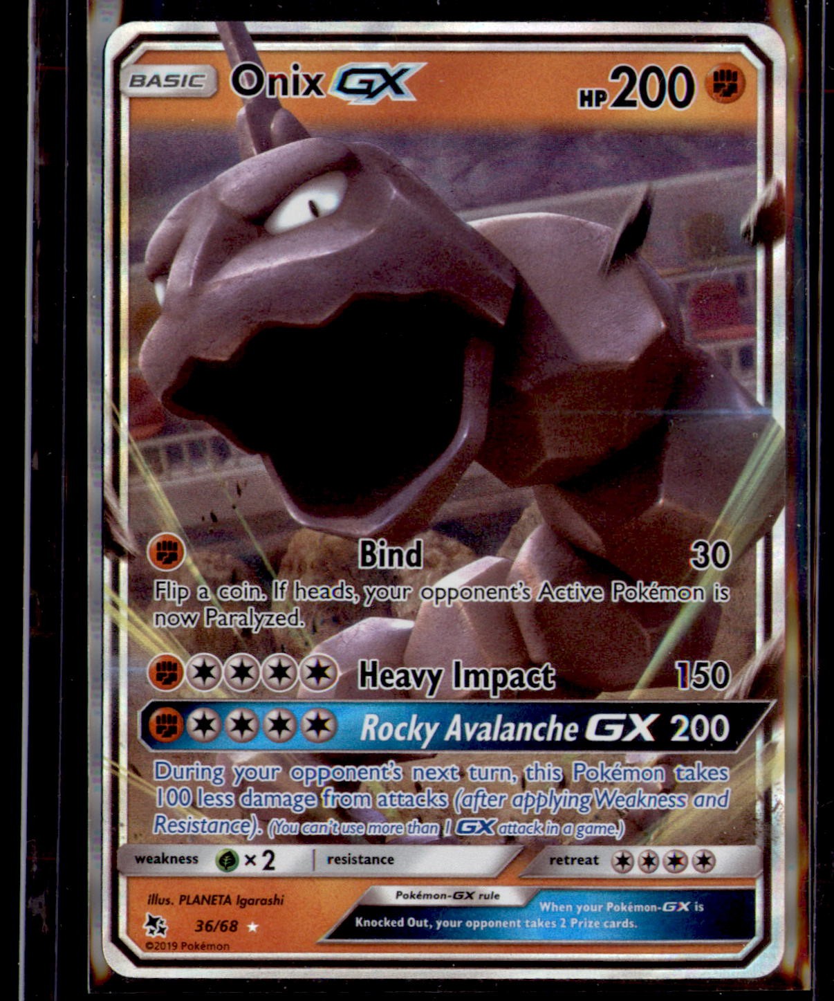 Hidden Fates #36/68 Onix GX Holo