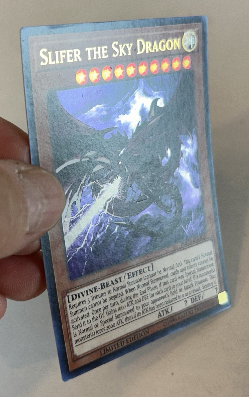 Slifer the Sky Dragon JMPS-EN005 Limited-Edition Shonen Jump Promo YuGiOh VLP/NM