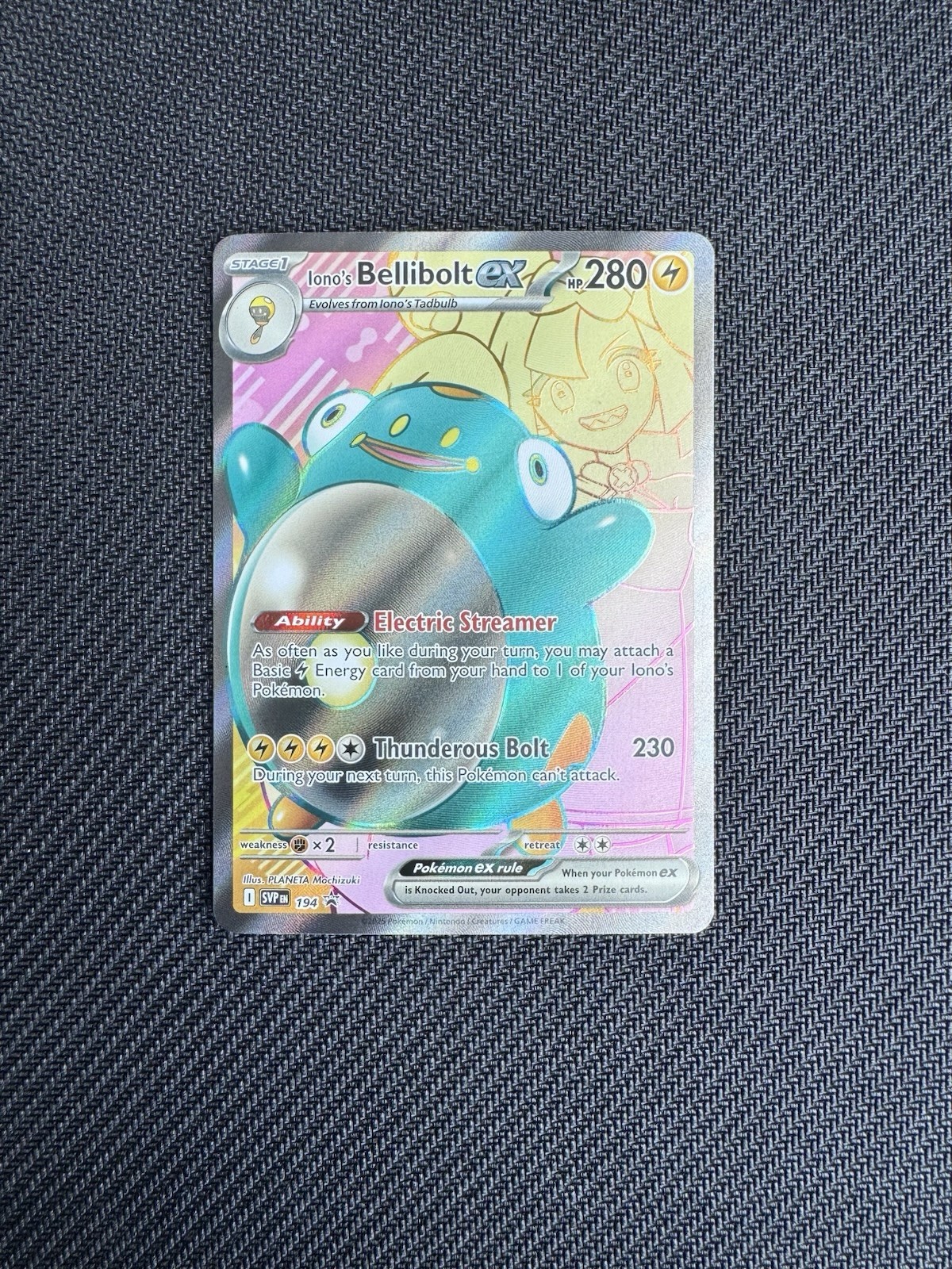 Iono’s Bellibolt ex SVP 194 Black Star Promo – Pokémon TCG – Journey Together