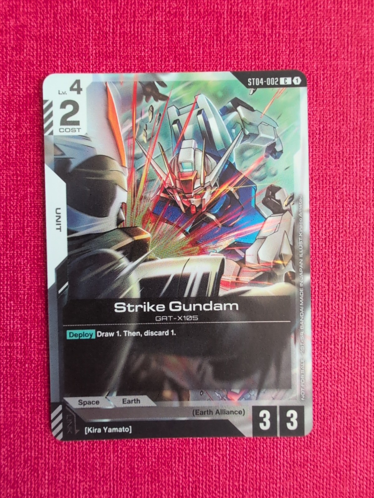 Tournament Promo Alt Art Foil Gundam Card Game CCG TCG SEED Strike Gundam Holo