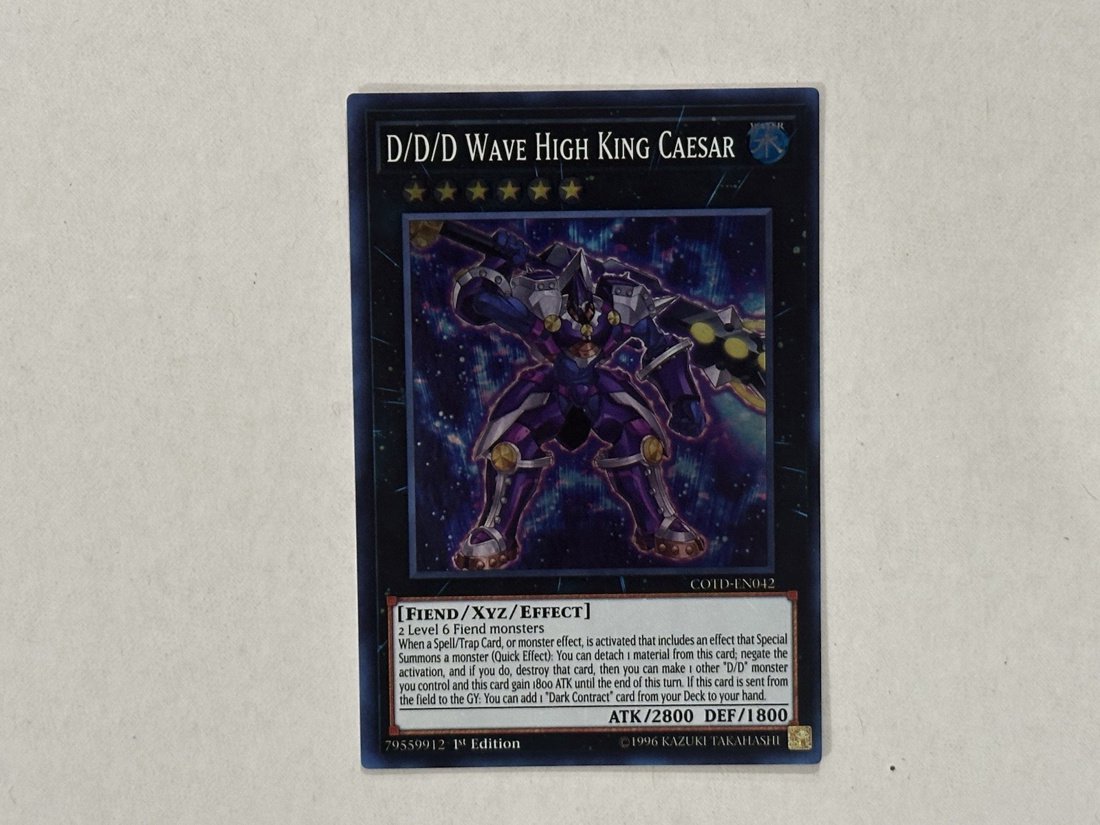 D/D/D Wave High King Caesar COTD-EN042 Code of the Duelist 1st Edition Yugioh NM