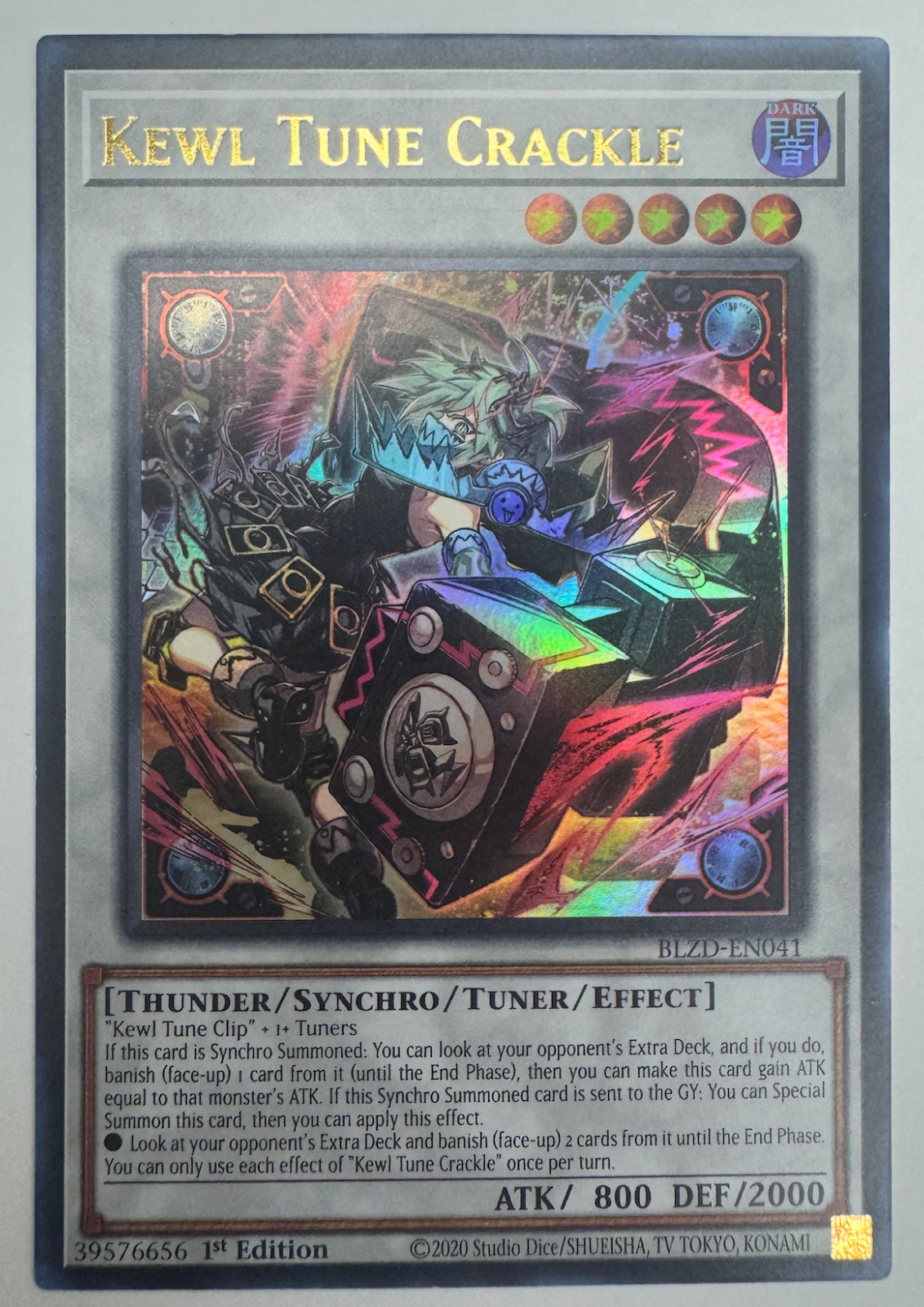 Kewl Tune Crackle – BLZD-EN041 – Ultra Rare – Blazing Dominion – NM/M