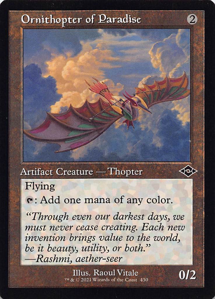 Ornithopter of Paradise (Retro Frame) MH2 430 English NM – MTG