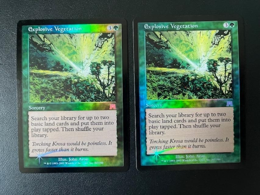 MTG- Explosive Vegetation x2 – Onslaught FOIL